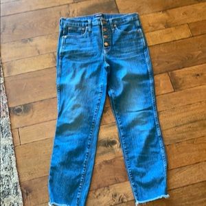JCrew blue jeans.